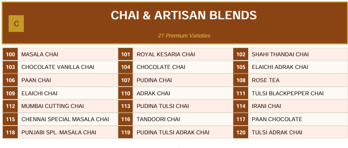 Chai blends